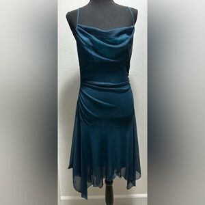 City Triangles Knee Length Dress - M - Blue - Used